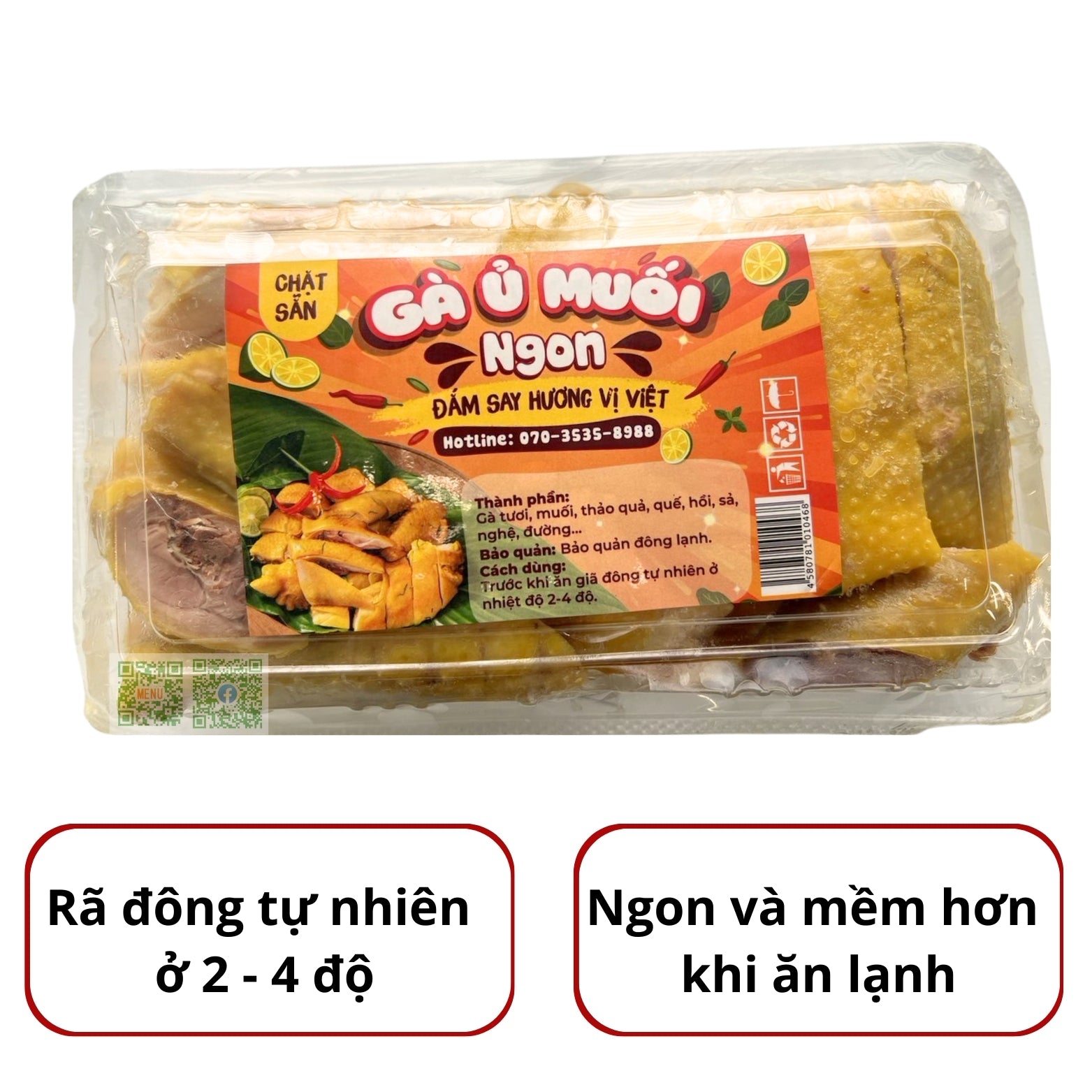 Thịt gia cầm - Gà ủ muối nguyên con chặt sẵn