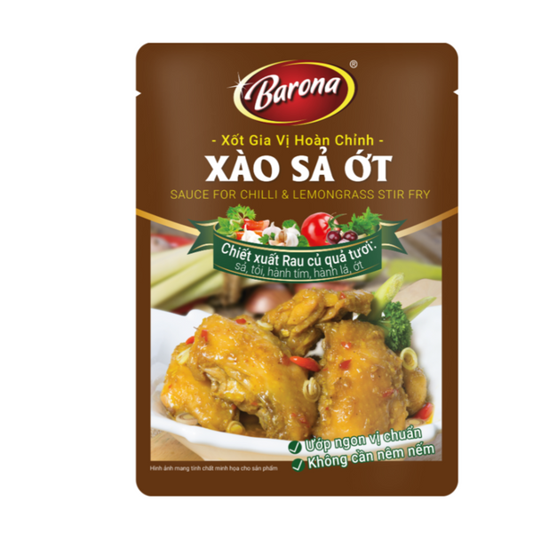 Xốt Xào sả ớt Barona 80g