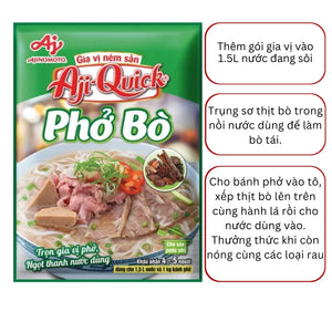 Gia vị nêm sẵn Aji-quick Phở bò 59g