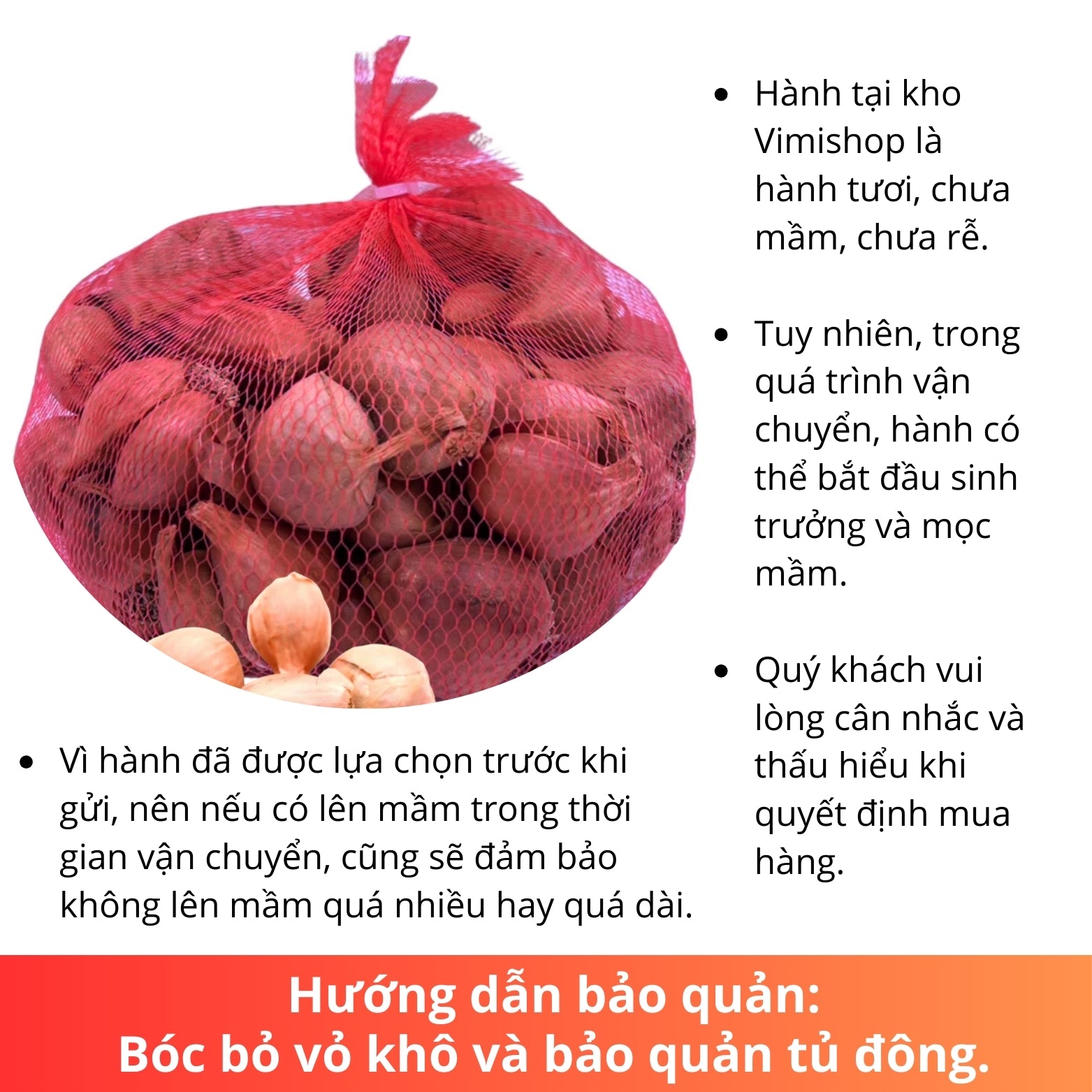 Túi hành tím khô 500g ( đơn xuất 7/10)