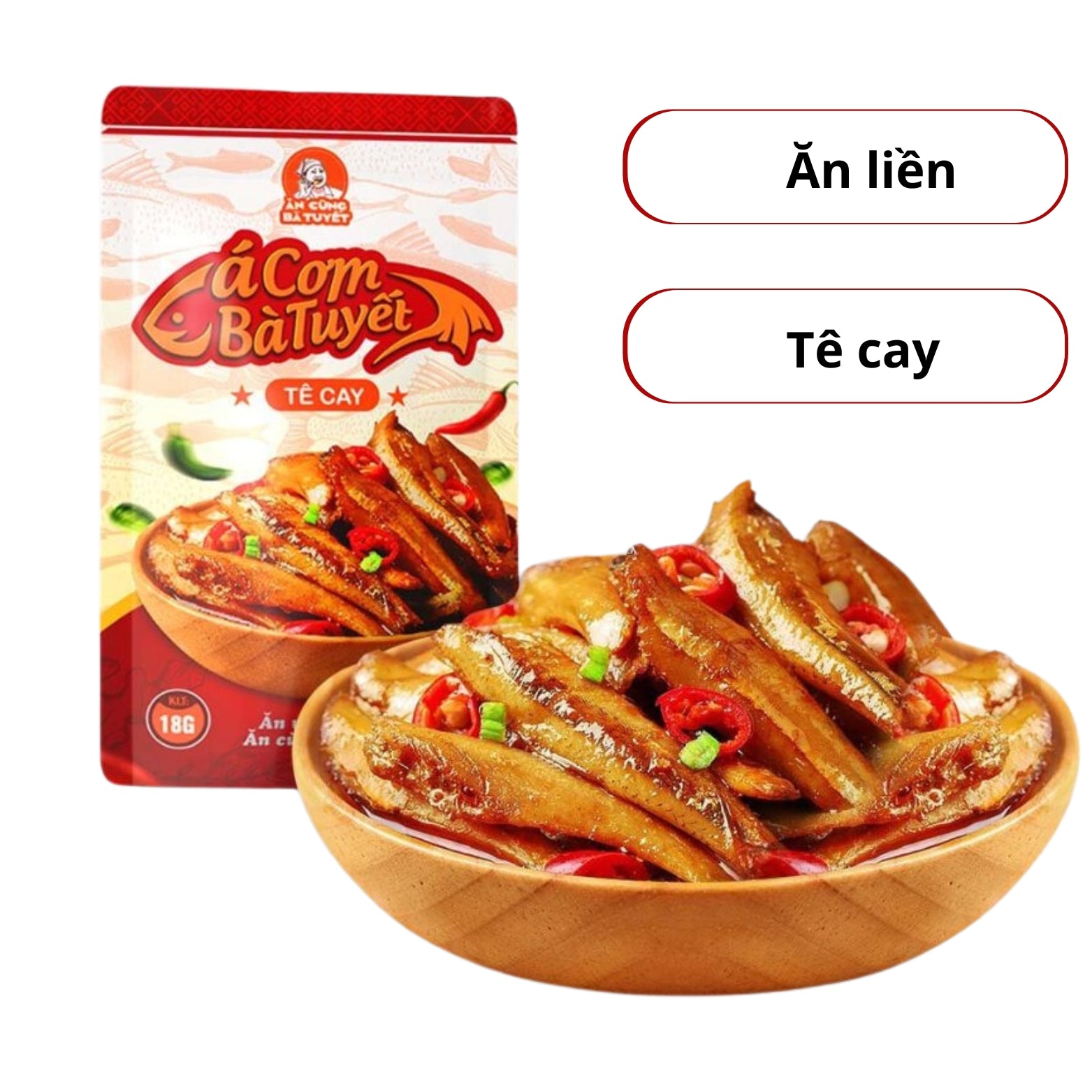 Cá cơm Bà Tuyết 18g