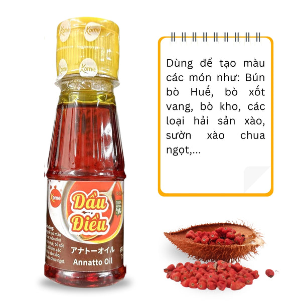 Dầu điều màu 75ml