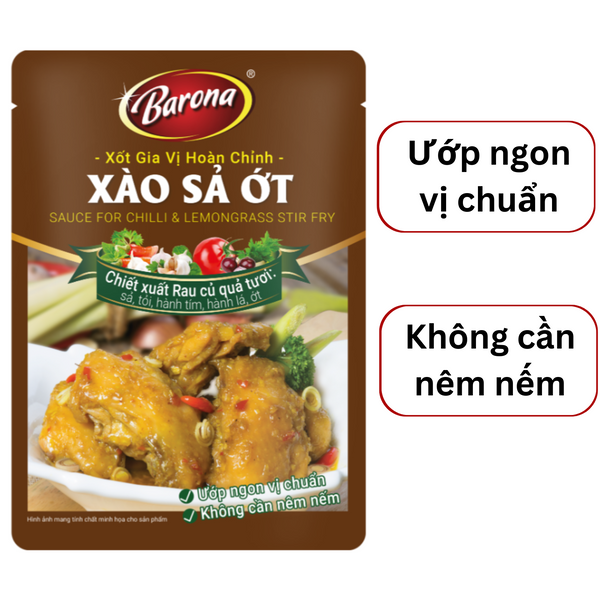 Xốt Xào sả ớt Barona 80g