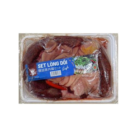 Set lòng dồi  1kg (dồi tiết,tràng, tim, gan, dạ dày, lòng non...)