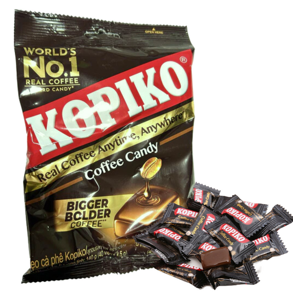 Kẹo cà phê Kopiko Bigger Bolder 140g (40 viên) - vị cà phê đen