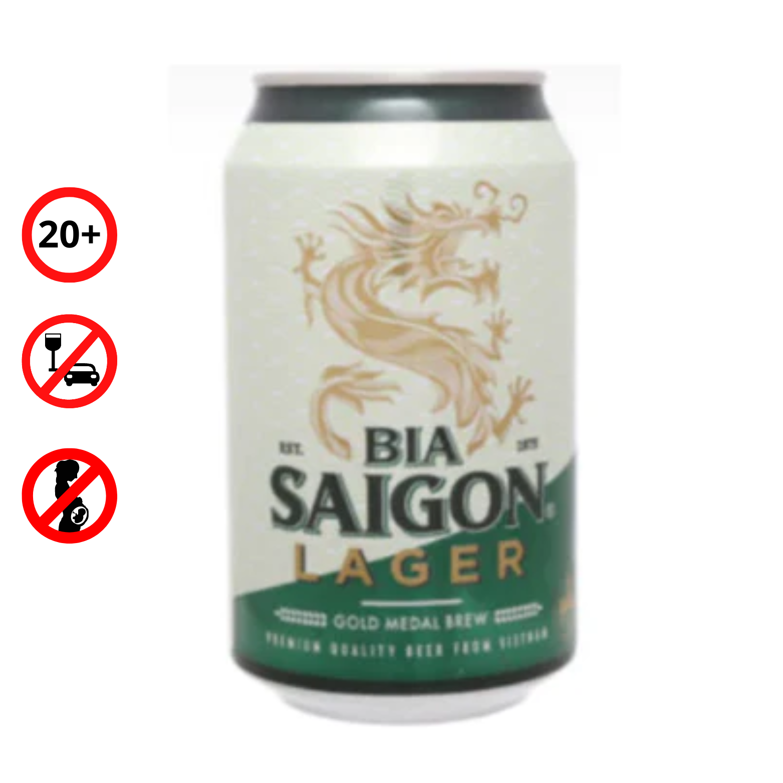 サイゴンビール 4.5% (Green) 330ml 24本（1ケース）