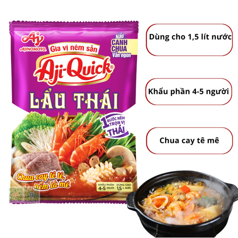 Gia vị nêm sẵn Aji-quick Lẩu Thái 50g