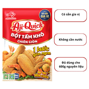 Gia vị nêm sẵn Aji-quick Bột tẩm khô chiên giòn