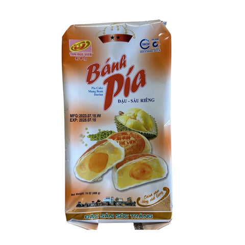 Tan Hue Vien 塩卵入りピア月餅（緑豆・ドリアン味）400g