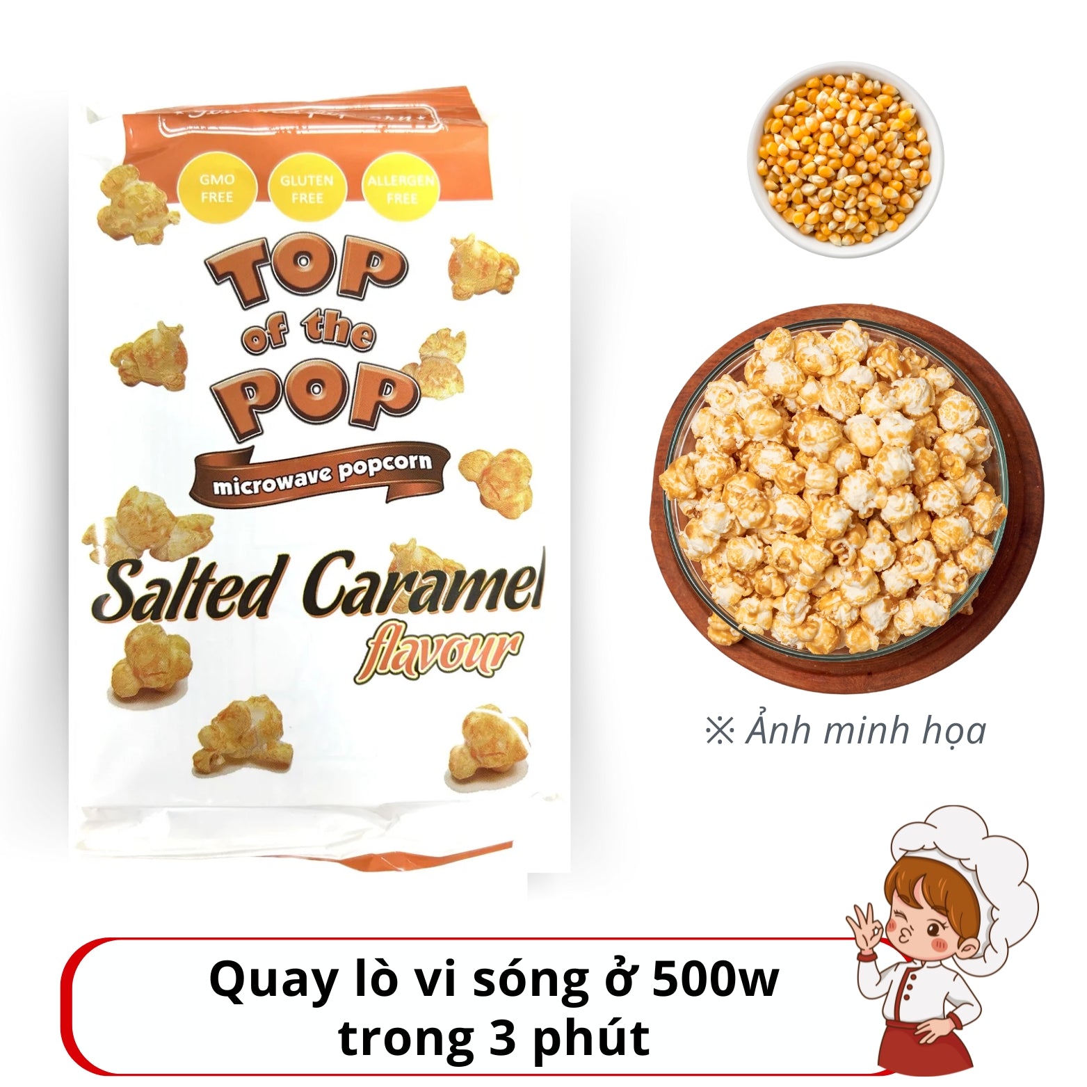 Bắp rang vị caramel muối 100g