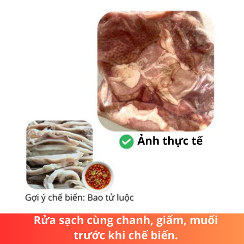Thịt nội tạng -  Dạ dày (bao tử heo) 1kg