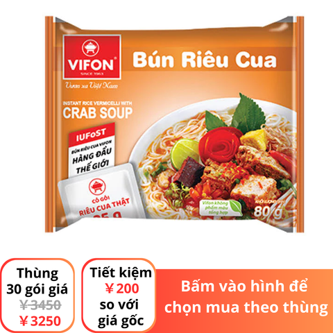 Mì Vifon - Bún riêu cua có gói riêu cua thật