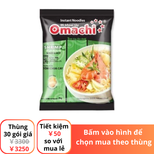 Mì Omachi tôm chua cay