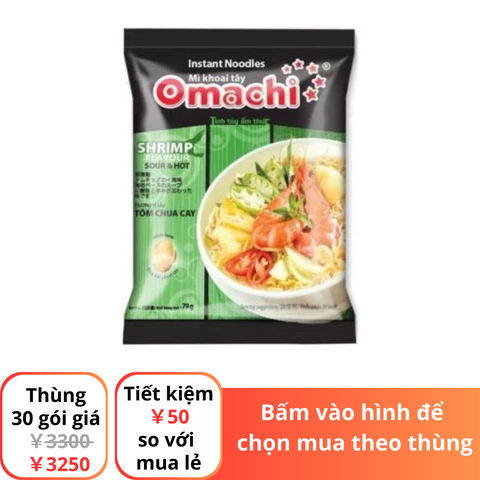 Mì Omachi tôm chua cay