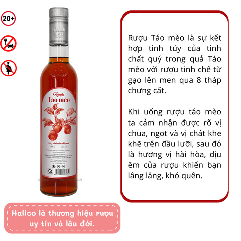 Rượu táo mèo 30% 500ml