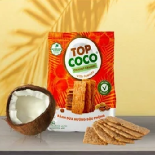 Bánh dừa nướng đậu phộng Top Coco 150g