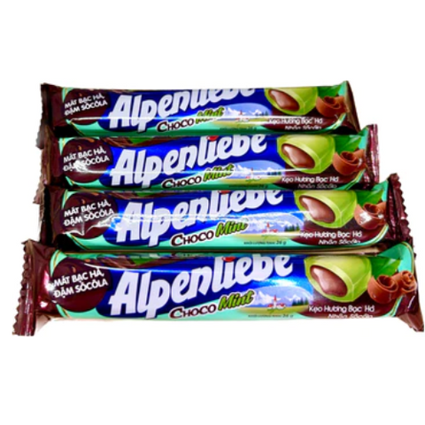 Kẹo Alpenliebe Bạc hà socola 1 thỏi 10 viên