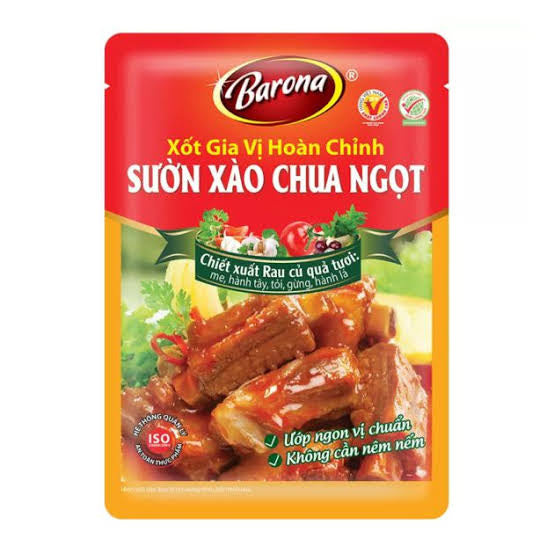 Xốt Sườn xào chua ngọt Barona 80g